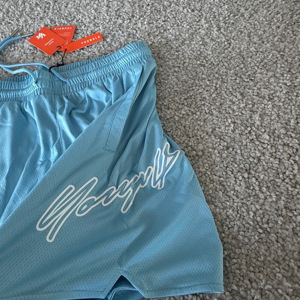 Men's YoungLA 117 Sig Short (SoldOut), XL, NWT, CarolinaBlue - Picture 4 of 7